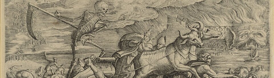 "Triumph des Todes", Nürnberger Kupferstich aus dem 16. Jahrhundert.