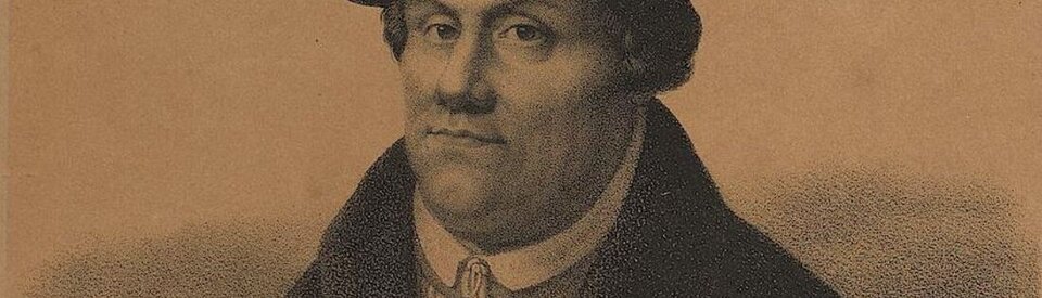 Portrait of Martin Luther from the 19th century.