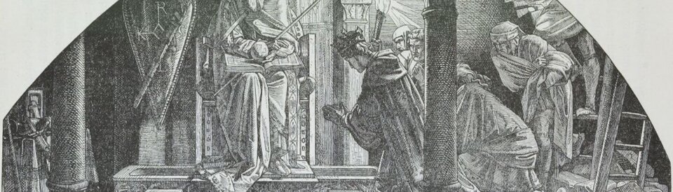 Eröffnung der Gruft Karls des Großen durch Otto III.