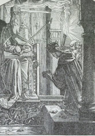 Opening of the tomb of Charlemagne by Otto III.
