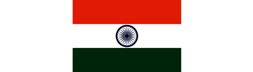 Tiranga, die Flagge Indiens.