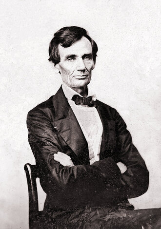 Portrait von Abraham Lincoln mit 51 Jahren.